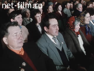 Footage Meeting of livestock breeders in Sarmanov. (1990)