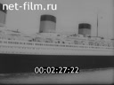 Footage Transatlantic liner "Normandy". (1935)