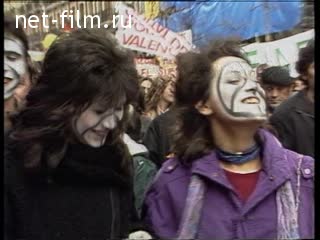 Новости Зарубежные новостные сюжеты 1986 № 20 Испания, Мадрид - демонстрация протеста против вступления страны в НАТО.