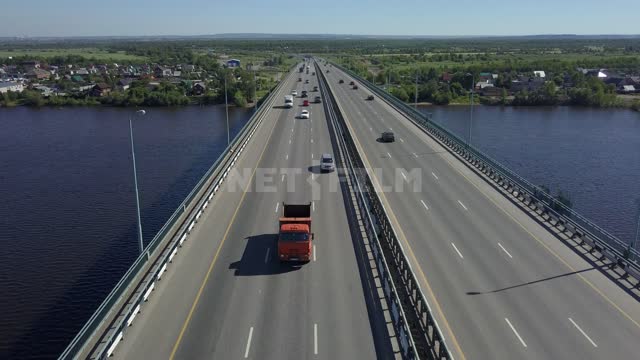 Perm.
Bridge over the river.
Copter
 Perm, Bridge over the river, Copter