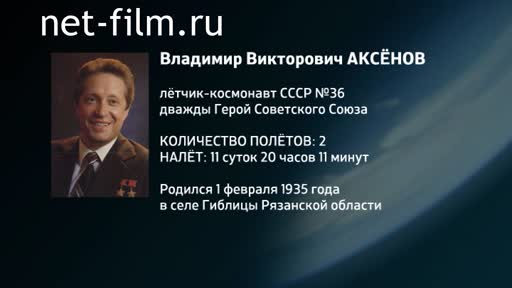 Film Encyclopedia of astronauts.Aksenov. (2016)