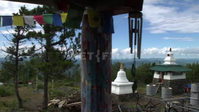 Buddhist temple on the mountain
 Temple, Buddhism, Kachkanar, Lama, Mountain, Summer