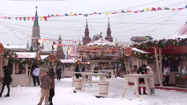 Гум-ярмарка на Красной площади красная площадь, гум-ярмарка, гум, рождественская ярмарка,...