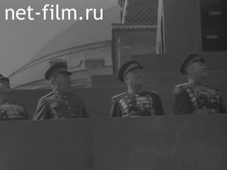 Footage Военный парад на Красной площади 1 мая 1948 года. (1948)