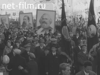 Footage Празднование 1 Мая 1973 года в Москве. (1973)