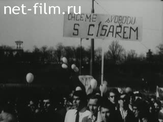 Footage События 1968 года в Чехословакии. (1968)