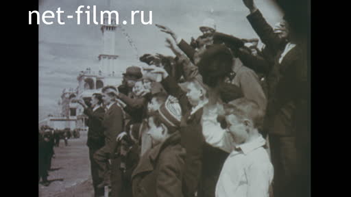 Footage Канал имени Москвы во время первомайских торжеств 1937 года. (1937)