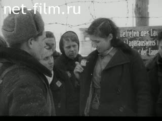 Сюжеты Освобождение узников Освенцима и немецкие военнопленные. (1945)