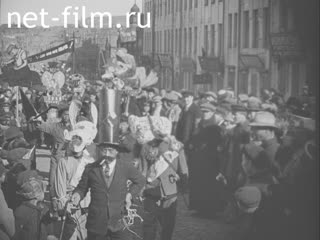 Footage Празднование 10-й годовщины октябрьской революции в СССР. (1927)