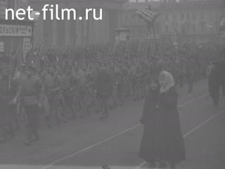 Footage Первое мая 1918 года в Петрограде. (1918)