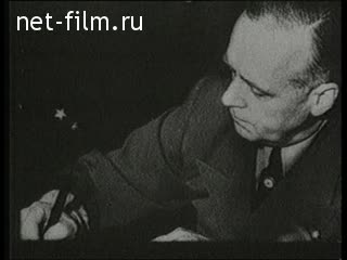 Footage Molotov-Ribbentrop Pact. (1939)