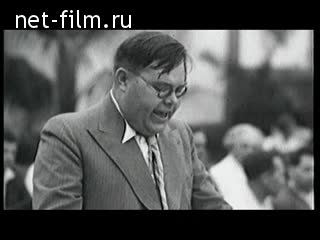 Footage Meeting with the Muscovites Shcherbakov. (1930 - 1939)