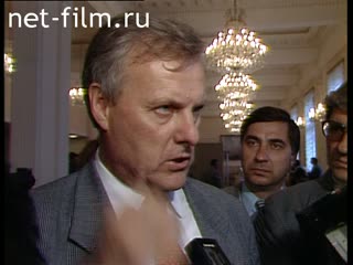 Footage Interview with Anatoly Sobchak. (1991)