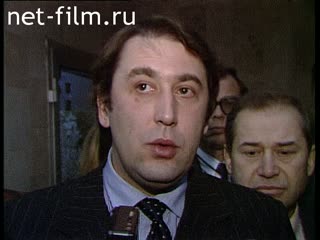 Footage Constitutional crisis in 1993, the interview. (1992)