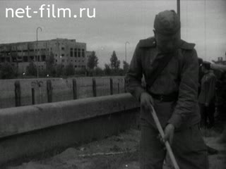 Footage Hydroelectric station on the river Svir. (1944)