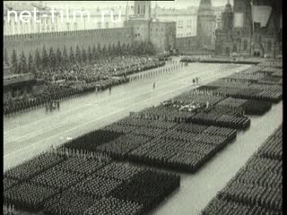 Footage Victory Parade in Moscow (June 24, 1945). (1945)