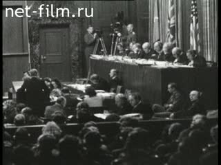 Footage The Nuremberg Trials. (1945 - 1946)