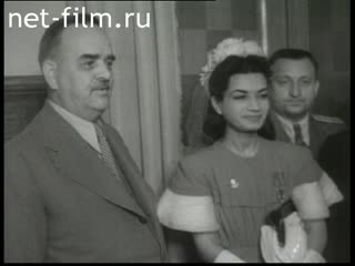 Footage Rewarding Princess A.Pehlevi. (1946)