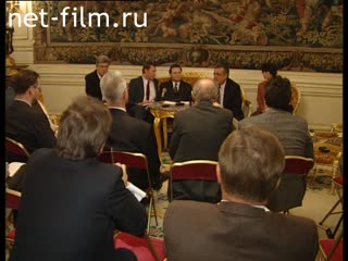 Footage Much of the Russian-French inter-parliamentary commission. (1995)