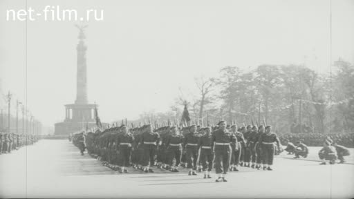 Footage Victory Parade in Berlin. (1945)