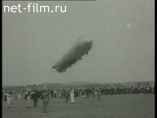 Footage German airship. (1910 - 1919)