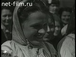 Footage Celebration May 1 in Moscow. (1946 - 1949)