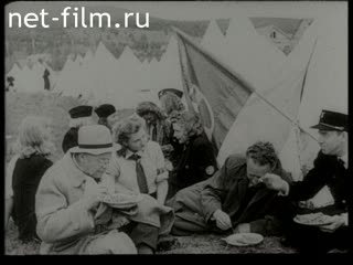 Footage V. Quisling at a rally of supporters of "National Unity". (1940 - 1945)