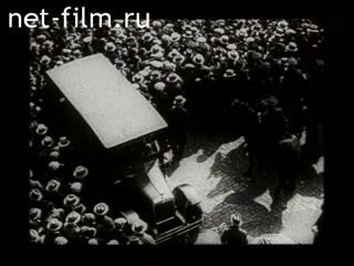 Footage Communist rallies in the U.S.. (1930 - 1939)