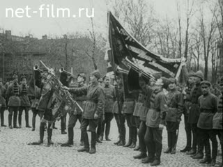 Footage Parade of the Technical School of the Red Army command. (1920 - 1924)
