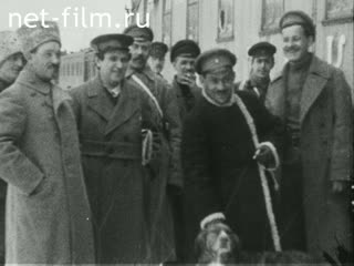 Footage Arrival Zinovva GE in Dvinsk. (1918)