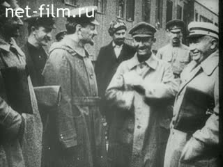 Footage Trotsky on the Eastern Front. (1918)