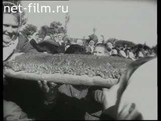 Footage Celebrations crop farms. (1947)