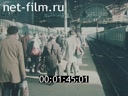 Footage Train stations in Moscow. (1989)