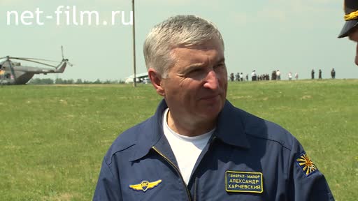 Footage Interviews anchalnika Lipetsk aviation center A Kharchevsky. (2014)