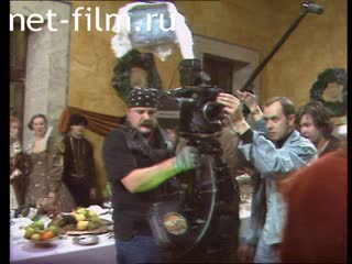 Footage Filming of the television series, "Queen Margot". (1996)