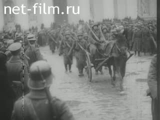 Footage Joining the Lithuanian army in Vilnius. (1939)