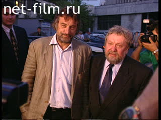 Footage Robert De Niro in Moscow. (1997)