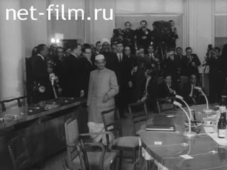 Footage Proceedings of the film "Meeting in Tashkent". (1966)