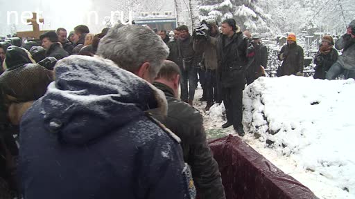 Footage The funeral of Hero of Russia Oleg Peshkov.Walk of Fame.. (2015)