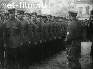 Footage Kremlin cadets. (1922 - 1923)