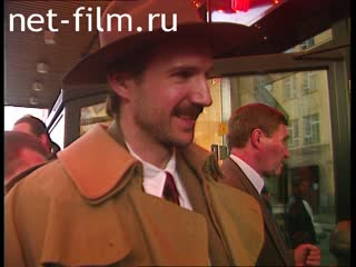Footage Ralph Fiennes in Moscow. (1996)