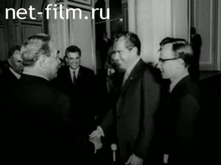 Footage R. Nixon's visit to Moscow. (1972)