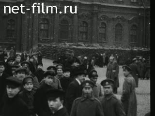 Footage The revolutionary events in Petrograd and Moscow. (1917)