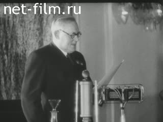 Footage It Vyshinsky at the trial of an anti-Soviet bloc of Rights and Trotskyites.. (1938)