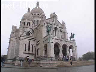 Footage Basilica of Sacre Coeur and Montmartre. (2002)