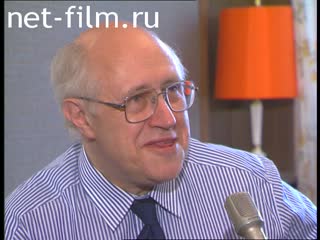 Footage Mstislav Rostropovich in Moscow. (1990)