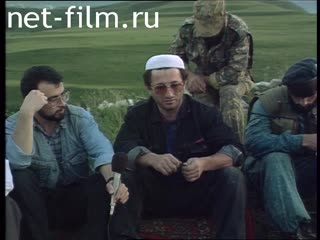 Ilyas Bogatyrev in the camp of Chechen fighters. (1995)