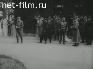 Footage Nicholas II and members of the Imperial Family at the Livadia Palace. (1909 - 1914)