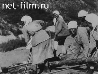 Footage On the construction of the Baikal-Amur Mainline. (1933)