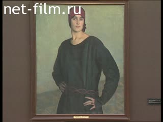 Footage Exhibition of paintings by Boris Kustodiev in the Tretyakov Gallery on the Crimean Val in Moscow.. (2004)